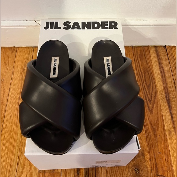 Jil Sander - Brown Oversized Wrapped Sandals - Picture 4 of 16